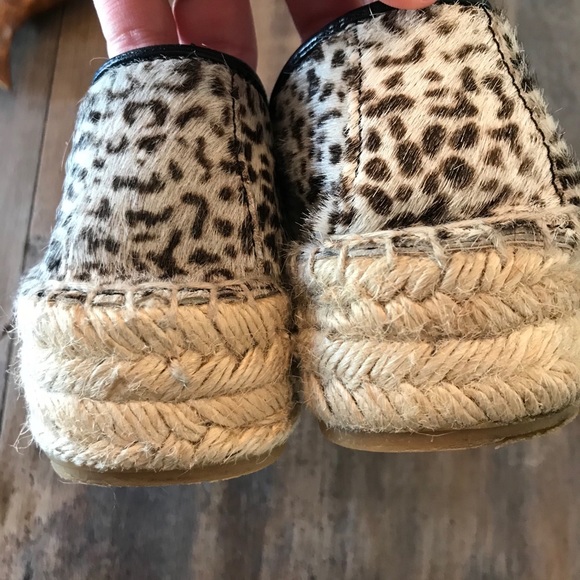 Zara Pony Hair Snow Leopard Espadrilles - Picture 4 of 10